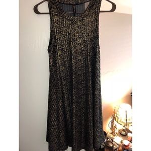 Gold & Black Metallic Dress